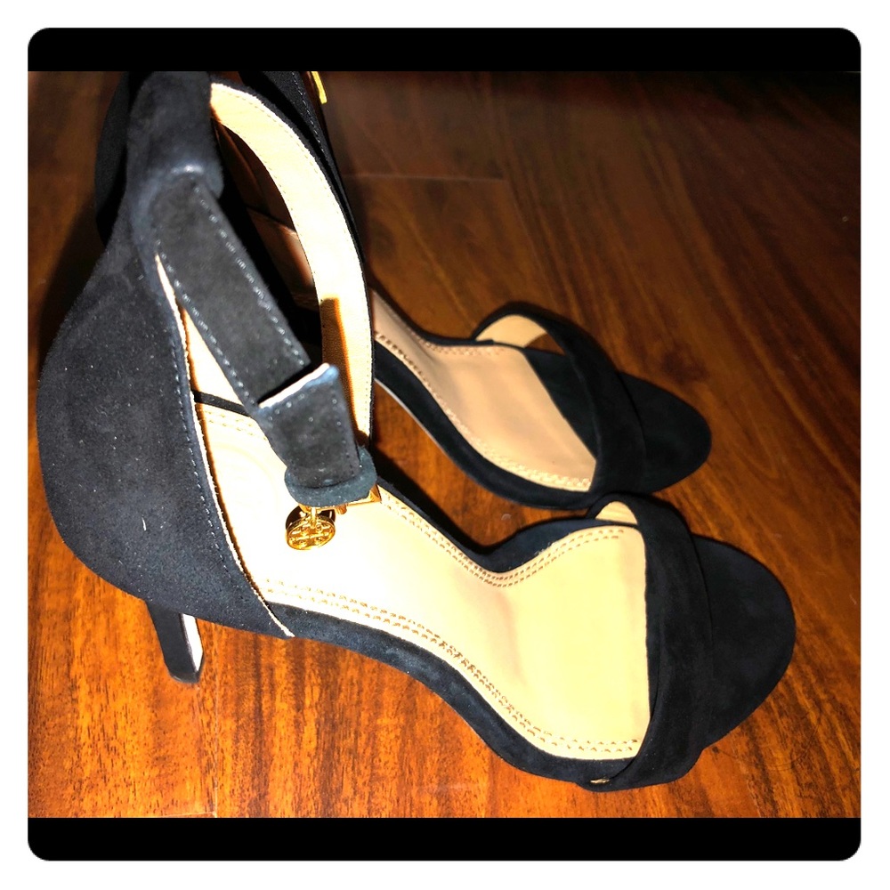 💛💛Elegant TORY BURCH Black Leather Heels